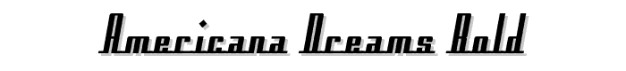 Americana Dreams Bold font